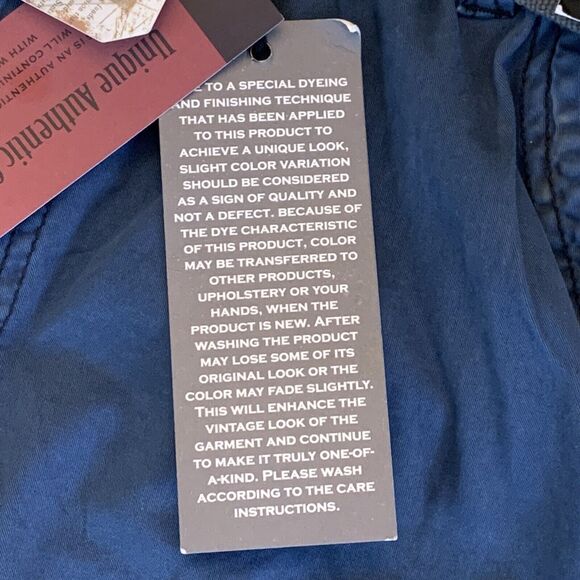 NWT Iron Co Cargo Shorts Mens 34 Indigo Blue Casual with Belt  Pockets Cotton - Picture 9 of 11